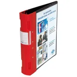 Wedo Ergogrip A4 50mm 4 Ringe schwarz/rot