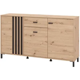Home Affaire Laval 157 x 90 x 40 cm Artisan Eiche / Beige