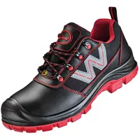 FELDTMANN WICA Halbschuh BELLUNO Schwarz/rot, S3 SR ESD Gr.