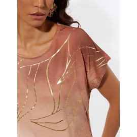 CREATION L Druck-Shirt in ecru-papaya-bedruckt | Gr.: 36