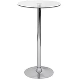 AMSTYLE Stehtisch rund 60,0 x 60,0 x 105,0 cm Silber