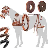 Esposita Einspännergeschirr „ Anatomic Style “ anatomisches Brustblatt Geschirr für Kutsche Einspänner Kutschgeschirr in Cronic Braun Gr. Cob