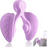 Oberschenkeltrainer Beckenbodentrainer für Frau Beintrainer Bein Trainingsgerät Beckenboden Trainer Fitnessgeräte für Zuhause, Lila(ohne Riemen)