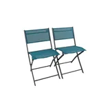 VCM Gartenstuhl 2er-Set türkis/petrol