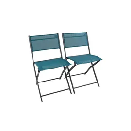 VCM Gartenstuhl 2er Set Türkis
