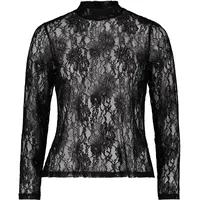 Vera Mont Damen Spitzenshirt Langarm 38, Schwarz - 38