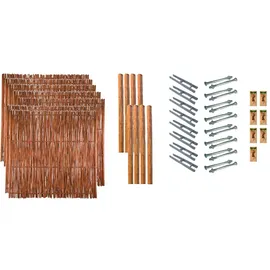 Tetzner & Jentzsch Flechtzaun 1332 x 180 cm Beige/Massivholz