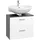 WELLTIME Waschbeckenunterschrank Texas 1 Auszug 60 x 54 cm Grau/Weiß