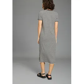 FLASHLIGHTS Shirtkleid Schwarz Gestreift 40/42