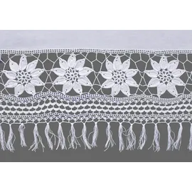 HOSSNER - ART OF HOME DECO Querbehang »Zugspitze« Stangendurchzug 1 Stk. tlg. Häkelspitze - ECHTE Handarbeit