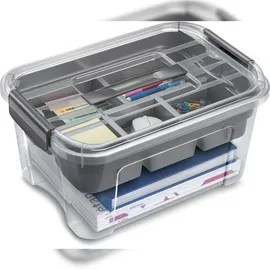 CEP Aufbewahrungsbox combi-box 18 l 1-tlg. grau/transparent