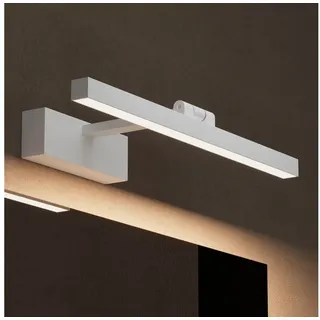 doporro Spiegelleuchte 40cm led Badlampe Spiegellampe, 4000K Badezimmer Lampe 180° Drehbar Sandweiß 9W Strahlenschön