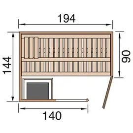 Weka Varberg 1 inkl. 7,5 kW Ofen + ext. Steuerung