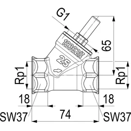 js schlösser armaturen Schlösser Rückschlagventil Schrägsitz messing 1"