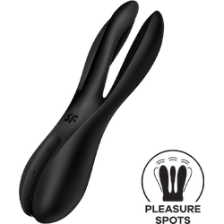 Satisfyer Threesome 2, 14 cm, schwarz