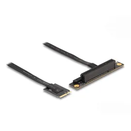 DeLock M.2 Key A+E zu PCIe x8 NVMe Adapter gewinkelt mit 20 cm Kabel