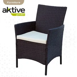 Aktive Rattan Set 5-tlg. Schwarz