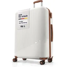 Travelite Bali 4-Rollen L 77 cm / 96 l weiß/cognac