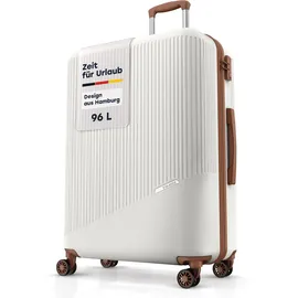 Travelite Bali 4-Rollen L 77 cm / 96 l weiß/cognac