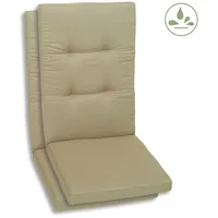 GO-DE Hochlehnerauflage GO-DE, beige, B:120cm H:7cm T:50cm, Bezug: 100%