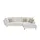 bobb Eckcouch Webstoff 3-Sitzer Beige