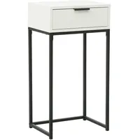 Hti-Living Cedrik Konsolentisch 40 x 28 x 76,5 cm Weiß/Schwarz