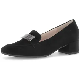 Gabor Damen Hochfront Pumps, Frauen Absatzschuhe,stöckelschuhe,Businessschuhe,College-Pumps,hoch geschlossen,schwarz(Altsilber),39 EU / 6 UK - 39 EU