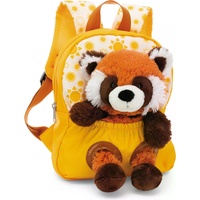 NICI Rucksack Plüschtier Kindergartenrucksack Roter Panda gelb