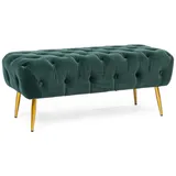 BIZZOTTO - Giacinta Grüne Samteffektbank 103x46x40h cm