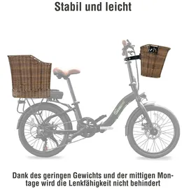 Sachsenrad Lenkerkorb braun