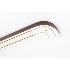 GARESA Schienensystem GARESA "Kunststoffschiene mit Blende", braun (mahagoni), L:580cm, Kunststoff, Gardinenstangen, Schienensystem, seitlich mit 2 Rundbögen (kein Spalt zwischen Vorhang und Wand)