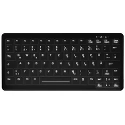 Active Key AK-C4110 kabellose Hygiene-Tastatur - QWERTZ Deutsch - Schwarz