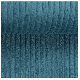 s-style möbel - Modernes Ecksofa Bello aus Türkis Cord mit Ottomane rechts und weichem Sitz, B/T/H: 262 cm / 176 cm / 64 cm - Türkis