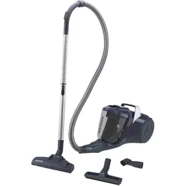 Hoover Bodenstaubsager ohne Beutel mit Universalbodendüse – für alle Bodenarten, größenverstellbarer Stab, 5m Kabel mit Auto-Aufwicklung & Gr... - Blau