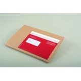 Elco 29129.80 Briefumschlag C5 (162 x 229 mm) Rot 250 Stück Quick Vitro aus Kraftpapier mit biologisch abbaubarer Fensterfolie, Format