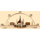 Müller GmbH Müller Schwibbogen Kurrende kleines Dorf natur 47x11x20cm