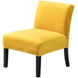 CHNSHOME Sesselbezug 1 Sitzer ohne Armlehnen Stretch Accent Stuhlhussen Stuhlbezug ohne Armlehnen Samt Sesselbezug Stuhlschutz Stuhlbezug Stretch Ingwer