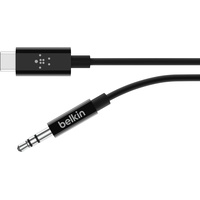 Belkin RockStar 3.5mm Audiokabel mit USB-C-Stecker 0.9m Schwarz