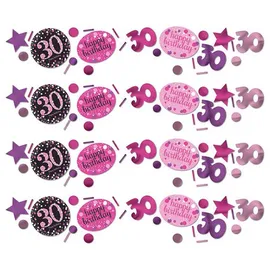 Amscan Konfetti Tischdeko 34 g Pink/Schwarz