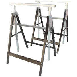 Lemodo Arbeitsbock Stahl 80–130 cm blau 2er Set