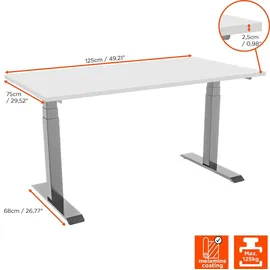 Celexon Schreibtisch eAdjust-58123 150 x 58-123 x 75 cm