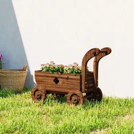 Outsunny Hochbeet Holz 68 x 38 x 52 cm