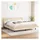vidaXL Boxspringbett mit Matratze Creme 180x200 cm Stoff