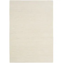 Teppich OCI DIE TEPPICHMARKE "SAMBIA", grau (hellgrau, natur), B:140cm H:16mm L:200cm, Schurwolle, Teppiche, reine Wolle, Handloom, hochwertig verarbeitet, natürlich warm