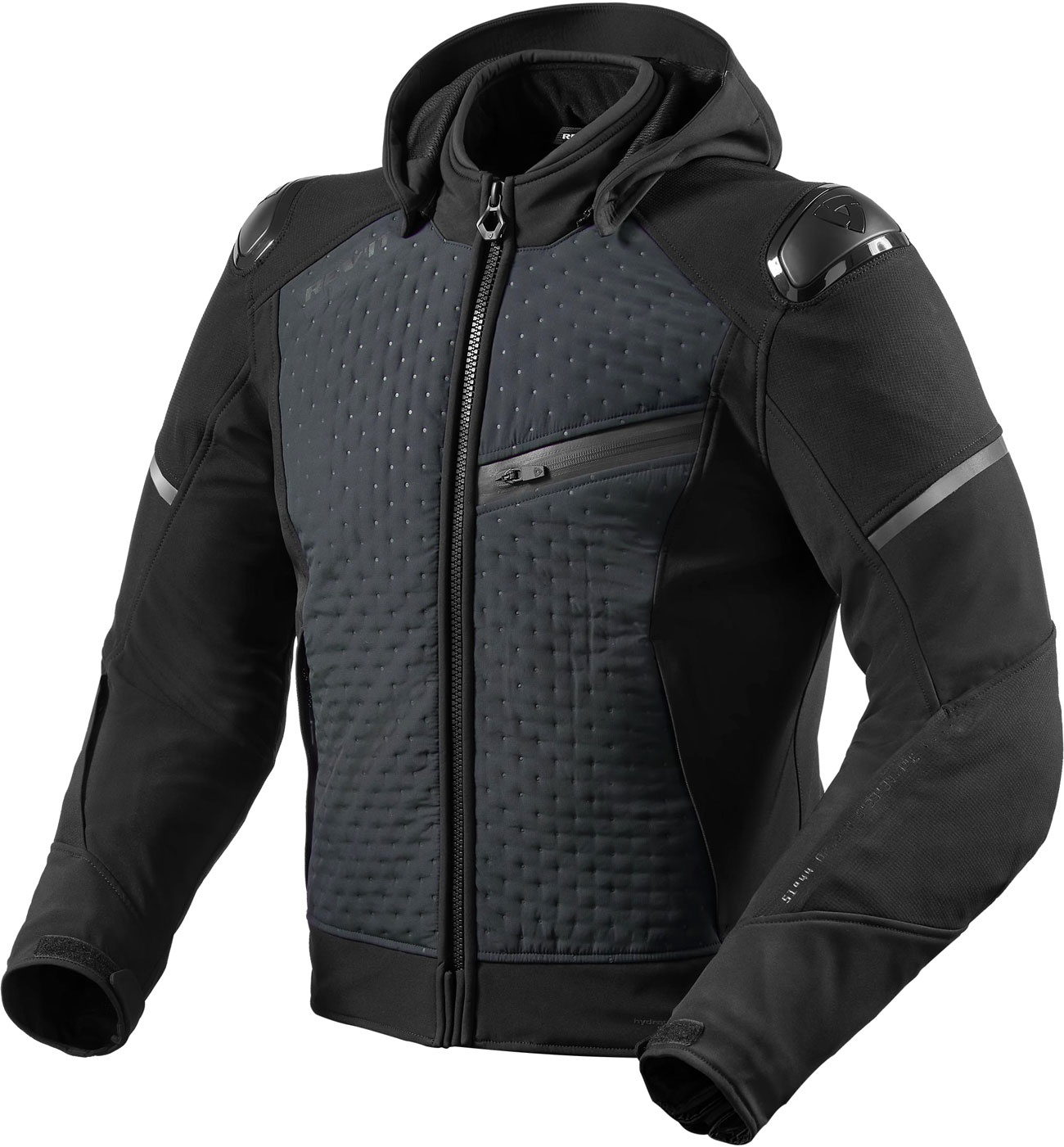 Revit Iridium H2O, Textiljacke wasserdicht - Schwarz - XL