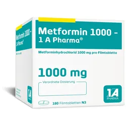 Metformin 1.000-1a Pharma Filmtabletten 180 St