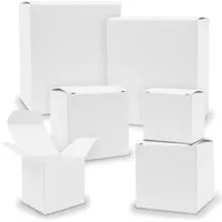 Itenga Schachteln V1 24x Quader Würfel gemischt WEISS Boxen