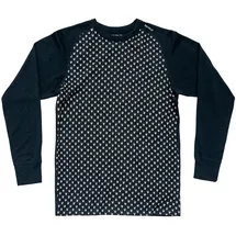 Devold of Norway Signature Merino 230 Langarm-t-shirt - Ink / Rawwhite - S