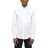 Mustang Langarmhemd MUSTANG, Herren, Gr. XXL, N-Gr, weiß (general weiß), Web, Obermaterial: 100% Baumwolle, unifarben, Hemden