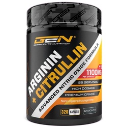 L-Arginin + L-Citrullin – 320 Kapseln – 1100 mg pro Kapsel
